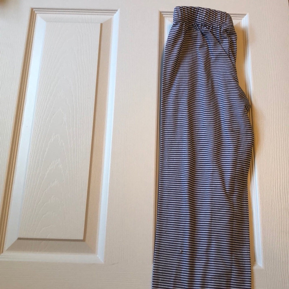 Striped pajama pants